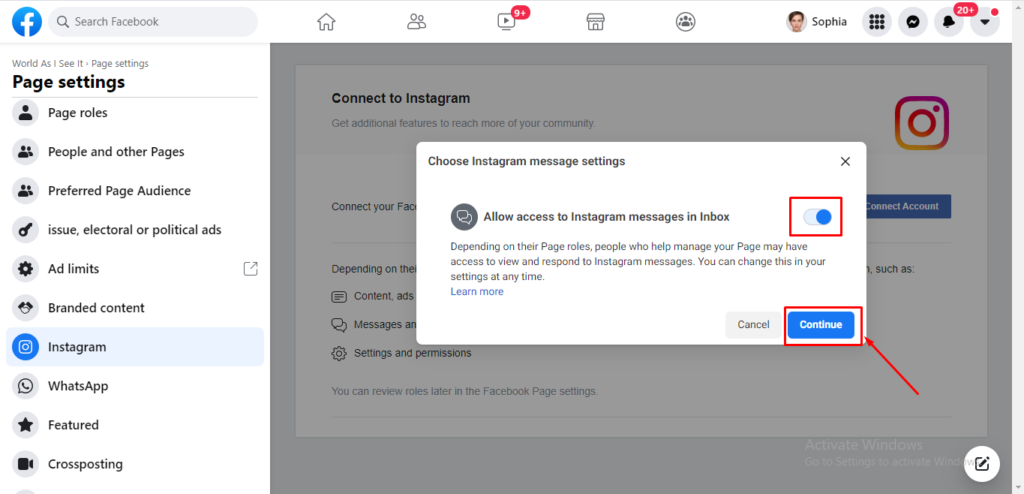 How to connect your Instagram business account with your Facebook account?  : HighLevel Support Portal
