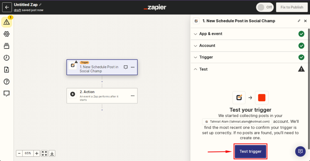 Social Champ and Zapier